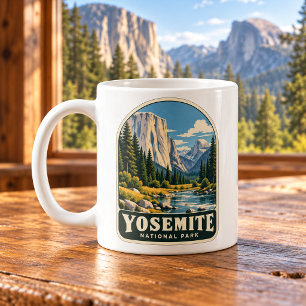 Yosemite National Park Vintage Valley Coffee Mug