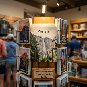 Yosemite National Park Waterfall Postcard