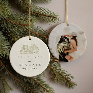 Yosemite National Park Wedding Favour Photo Ceramic Tree Decoration