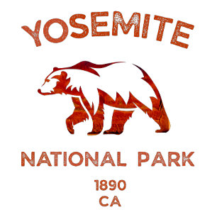 Yosemite National Park with bear T-Shirt