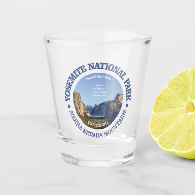 Yosemite NP Shot Glass (Front)