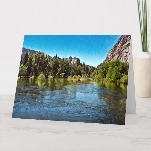 YOSEMITE OASIS Jumbo Greeting Card (Front)
