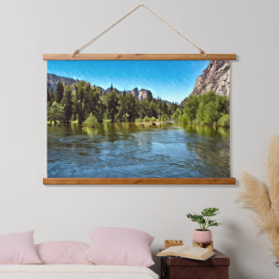 YOSEMITE OASIS Wood Topped Wall Tapestry