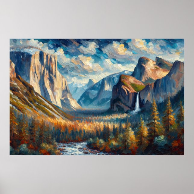 Yosemite Oil Painting Poster (Front)