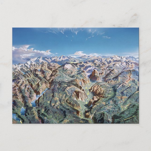 Yosemite Panorama Postcard (Front)