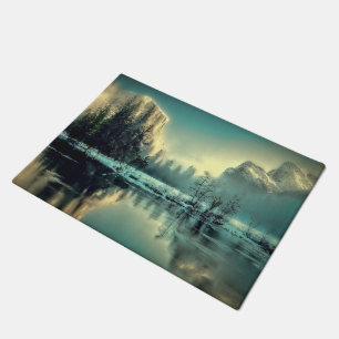 Yosemite Park Sunrise Doormat