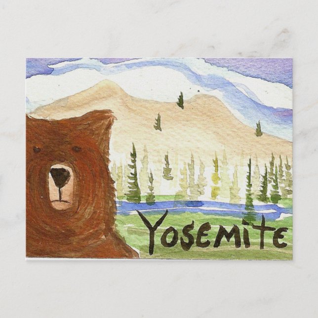 yosemite postcard (Front)