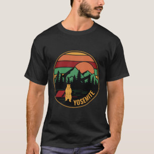 Yosemite Retro Vintage Tent Camping Bear T-Shirt