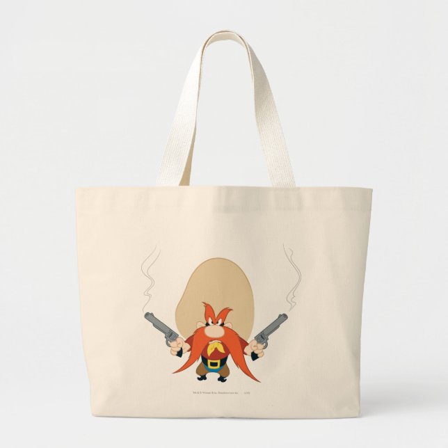Yosemite Sam Back Off Large Tote Bag (Front)