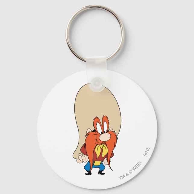 Yosemite Sam Hands on Hips Key Ring (Front)