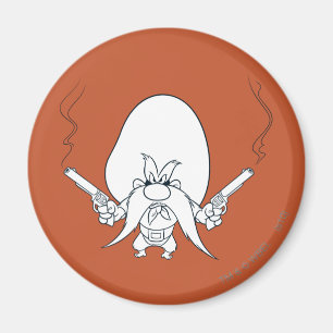 Yosemite Sam Smoking Guns Magnet