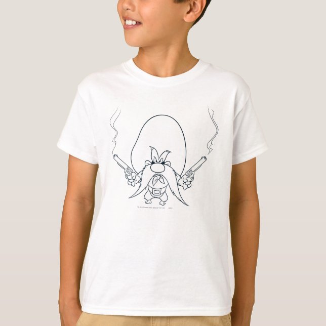 Yosemite Sam Smoking Guns T-Shirt (Front)