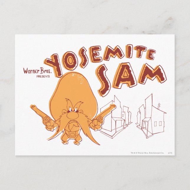 Yosemite Sam Warner Bros. Presents Postcard (Front)