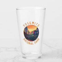 Yosemite Sunset National Park Retro Distressed