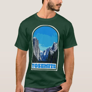 Yosemite US National Park California Hiking Campin T-Shirt