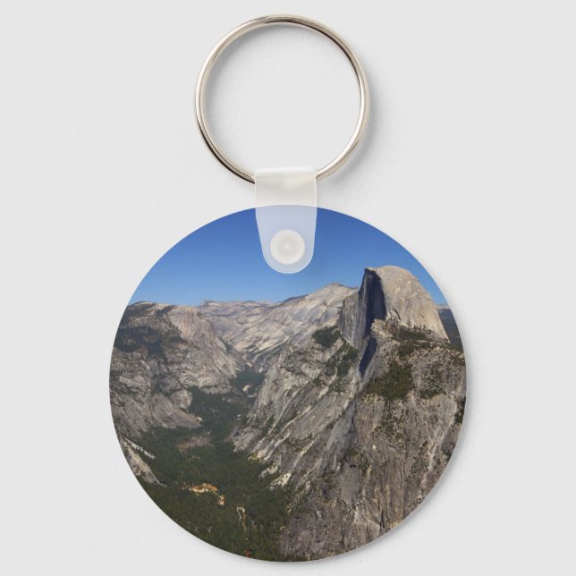 Yosemite Valley And Half Dome From Glacier Point Key Ring (Front)
