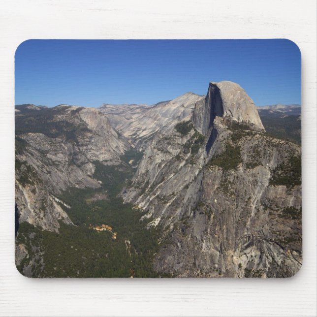 Yosemite Valley And Half Dome From Glacier Point Mouse Mat (Front)
