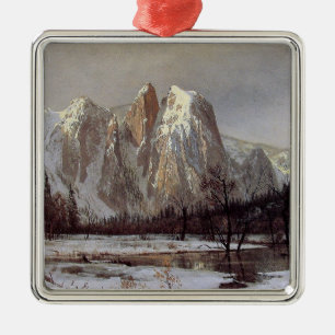 Yosemite Valley, California (Cathedral Rock) Metal Tree Decoration