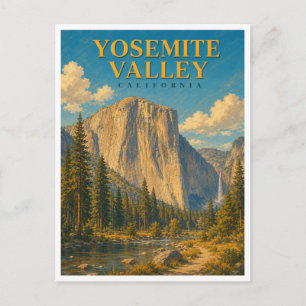 Yosemite Valley California El Capitan GeoSaga Postcard