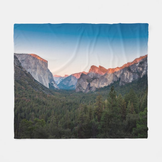 Yosemite Valley, California Fleece Blanket (Front (Horizontal))