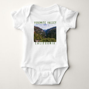 Yosemite Valley California, Yosemite Park  Baby Bodysuit