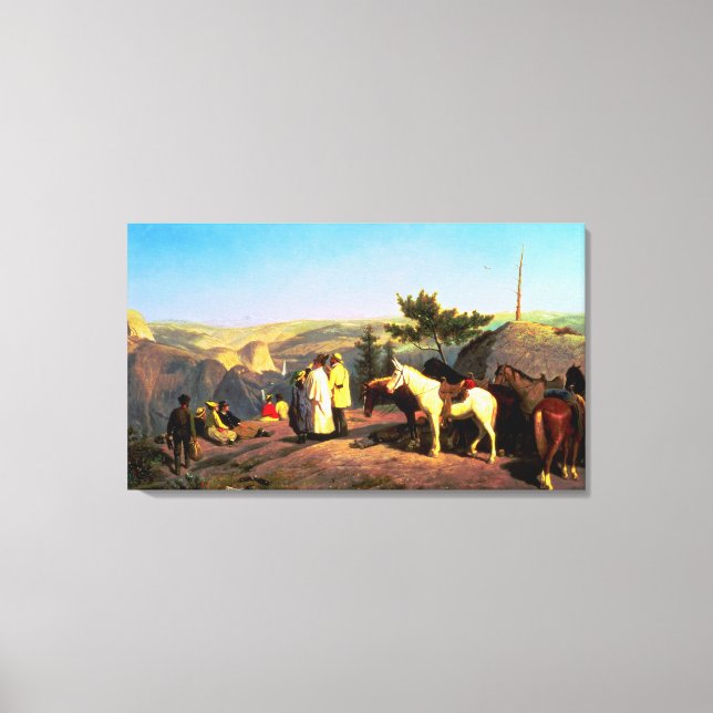 Yosemite Valley from Glacier Point 1874  Canvas Print (Front)