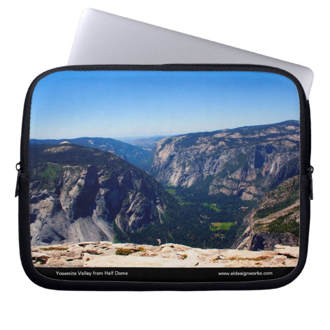 Yosemite Valley from Half Dome Laptop Sleeve (Front)