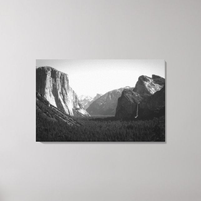 Yosemite Valley from Tunnel View Canvas Print (Front)