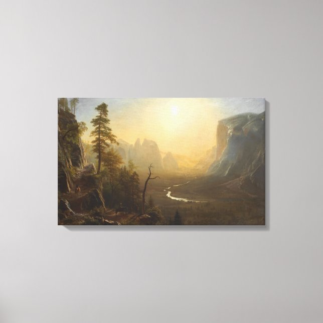 Yosemite Valley, Glacier Point Trail Canvas Print (Front)