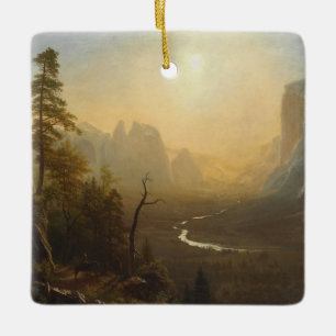 Yosemite Valley, Glacier Point Trail Ceramic Tree Decoration