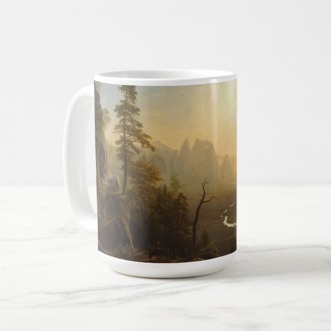 Yosemite Valley, Glacier Point Trail Coffee Mug (Front Left)