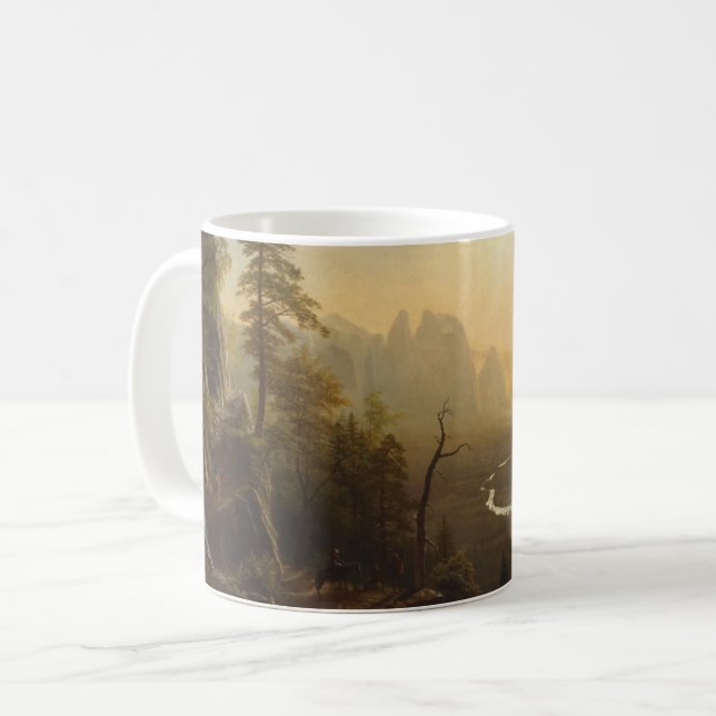 Yosemite Valley, Glacier Point Trail Coffee Mug (Front Left)