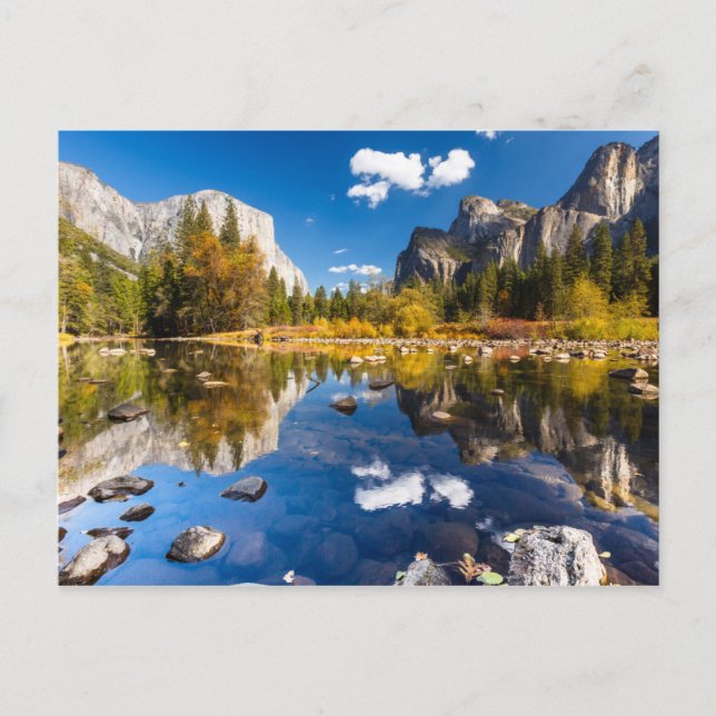 Yosemite Valley in Fall Postcard (Front)