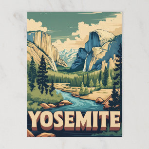 Yosemite Valley National Park Postcard