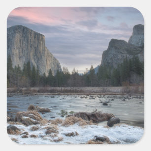 Yosemite Valley Square Sticker