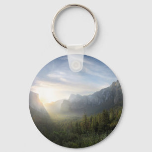 Yosemite Valley Sunrise from Inspiration Point Key Ring