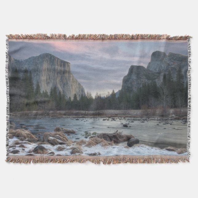 Yosemite Valley Throw Blanket (Front)