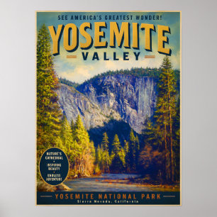 Yosemite Valley Travel Poster