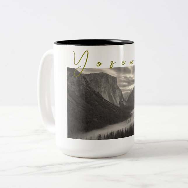 Yosemite Valley Two-Tone Coffee Mug (Front Left)