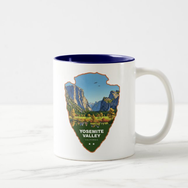 Yosemite Valley Yosemite National Park Arrowhead Two-Tone Coffee Mug (Right)