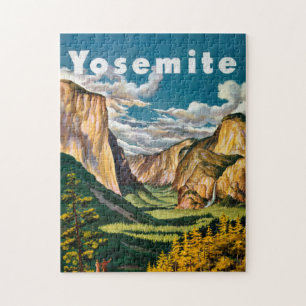 Yosemite Vintage Art Cool Historical Photos Travel Jigsaw Puzzle