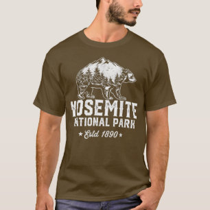 Yosemite Vintage National Park California Bear T-Shirt
