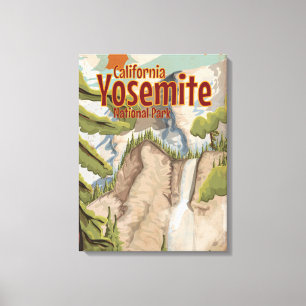 Yosemite Vintage Poster Canvas Print