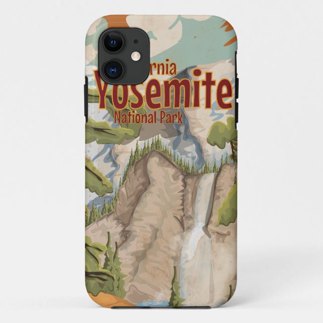 Yosemite Vintage Poster Case-Mate iPhone Case (Back)