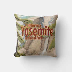 Yosemite Vintage Poster Cushion