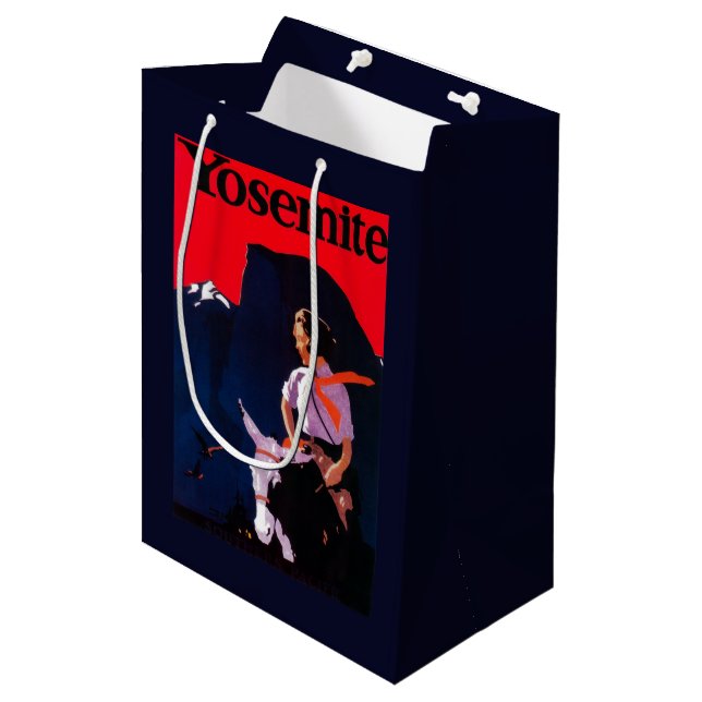 Yosemite Vintage PosterYosemite, CA Medium Gift Bag (Front Angled)