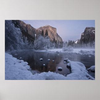 Yosemite Winter Landscape Poster
