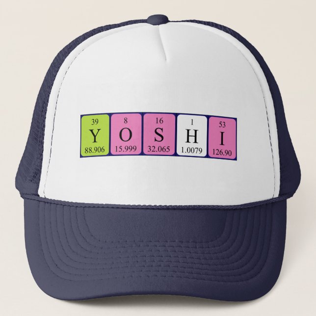 Yoshi periodic table name hat (Front)