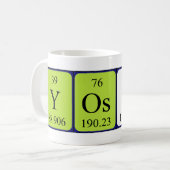 Yoshi periodic table name mug (Front Left)