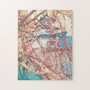 Yoshida Hiroshi Hirosaki Castle cherry tree Japan Jigsaw Puzzle